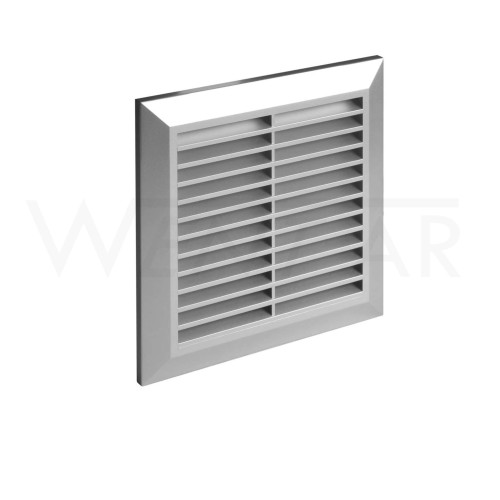 Przejdź do produktu Kratka wentylacyjna - 170x170 mm z siatką i kołnierzem Ø 100 mm - Classic T61 SS
