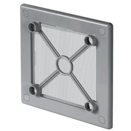 Ramka RW 125 do paneli System+ produkcji Awenta, w kolorze szarym, z siatką przeciw owadom.